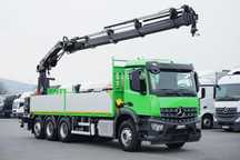 Mercedes-Benz AROCS / 3240 / 8 X 4 / TRIDEM / SKRZYNIOWY + HDS / HIAB 262 E – 7 / WYS. 19 M