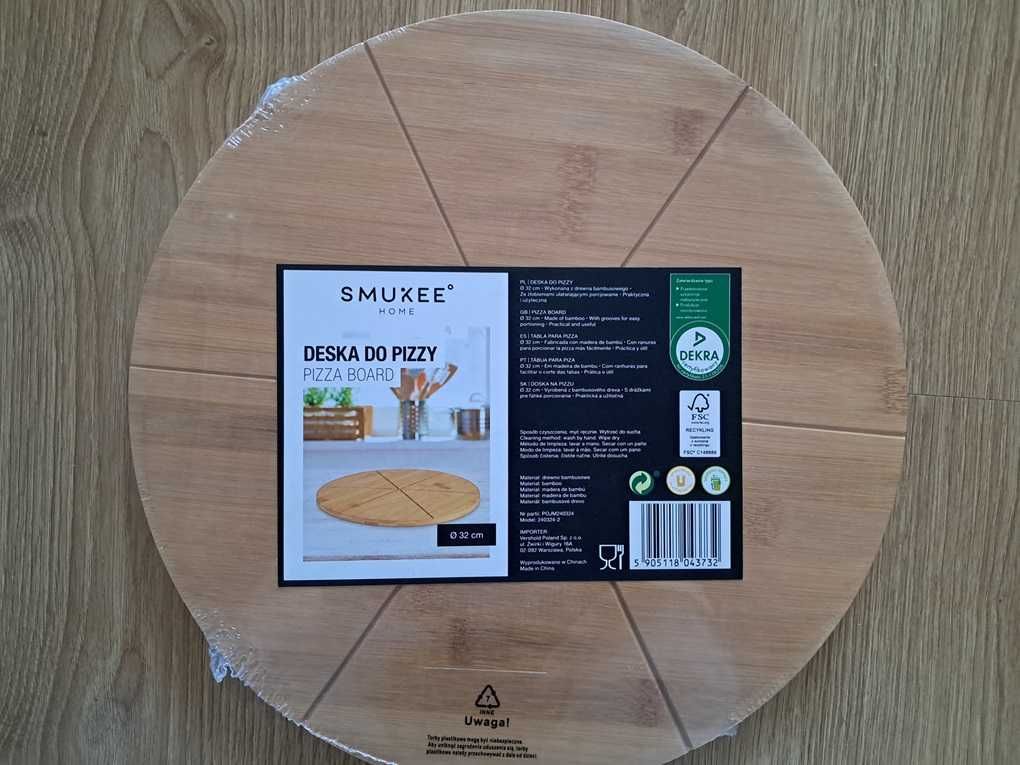 Deska do pizzy bambus  SMUKEE 32 cm nowa