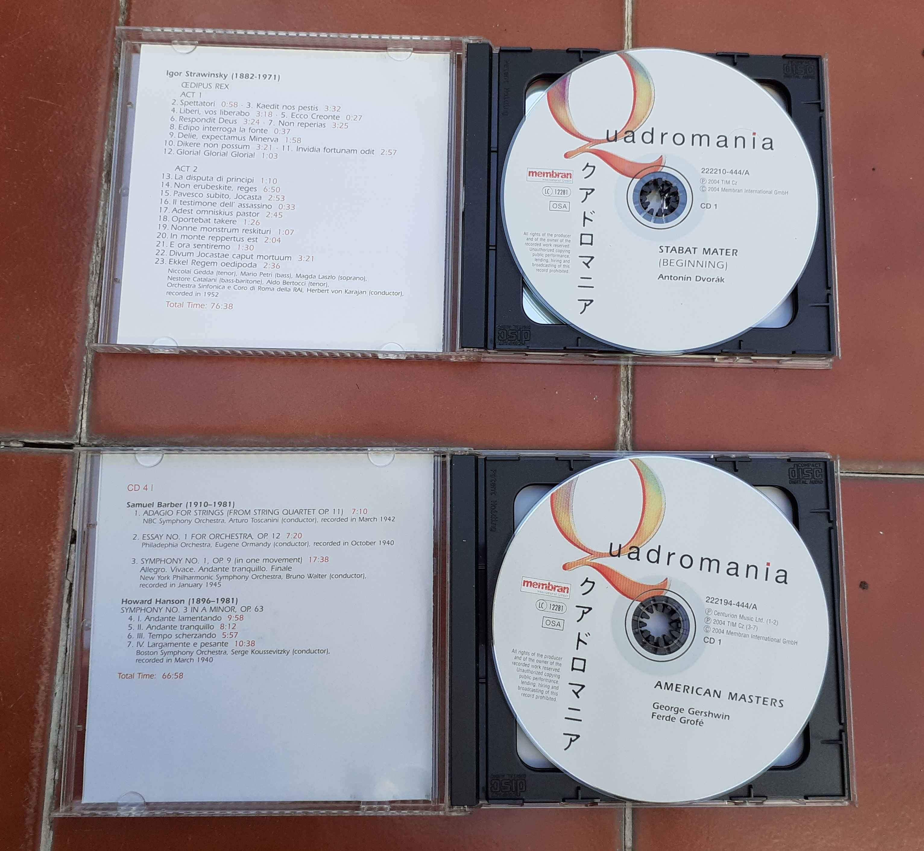 CD-Quadromania-American Masters e Stabat Mater/Te Deum/Cedipus Rex