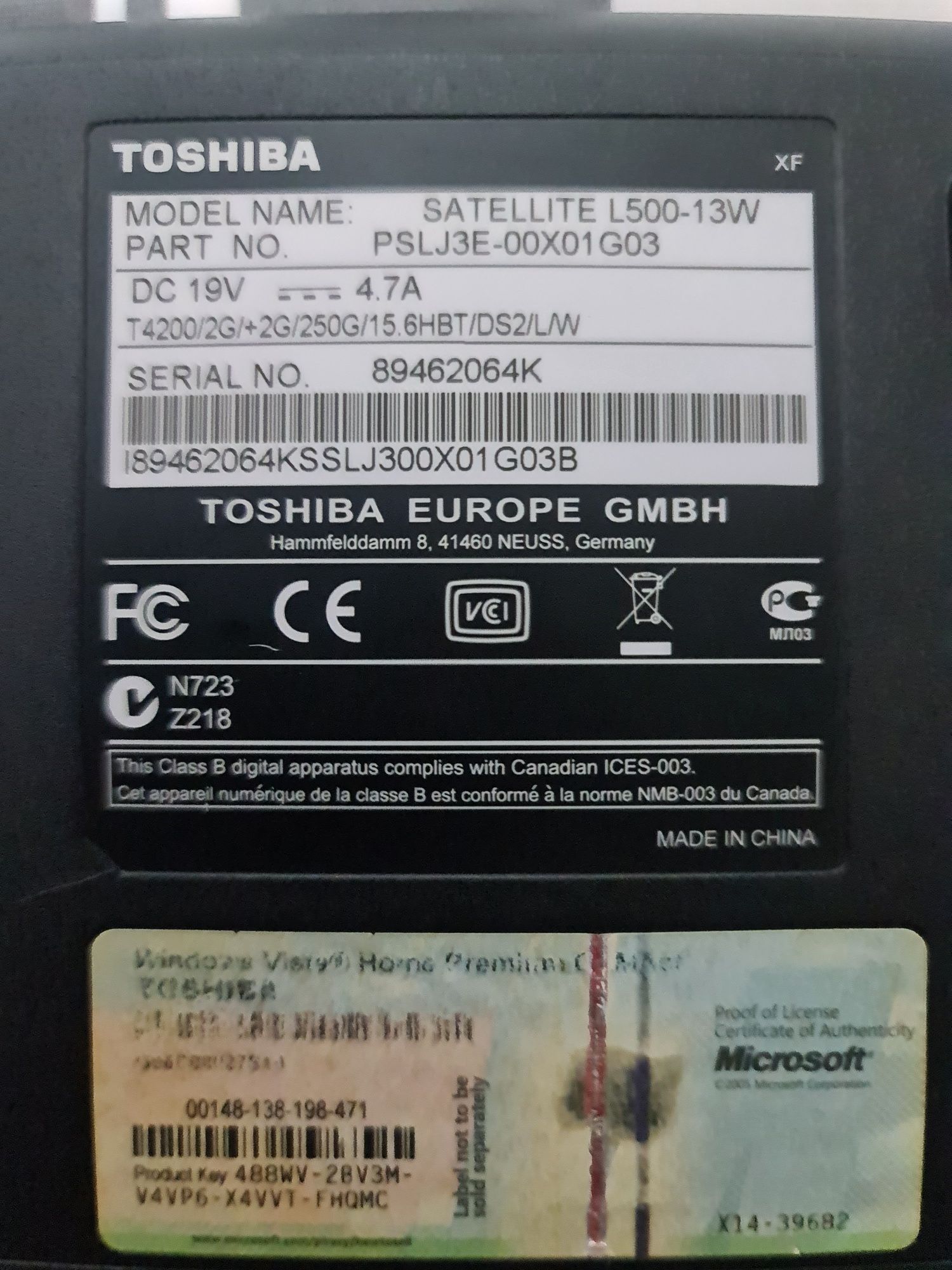 Portatil Toshiba