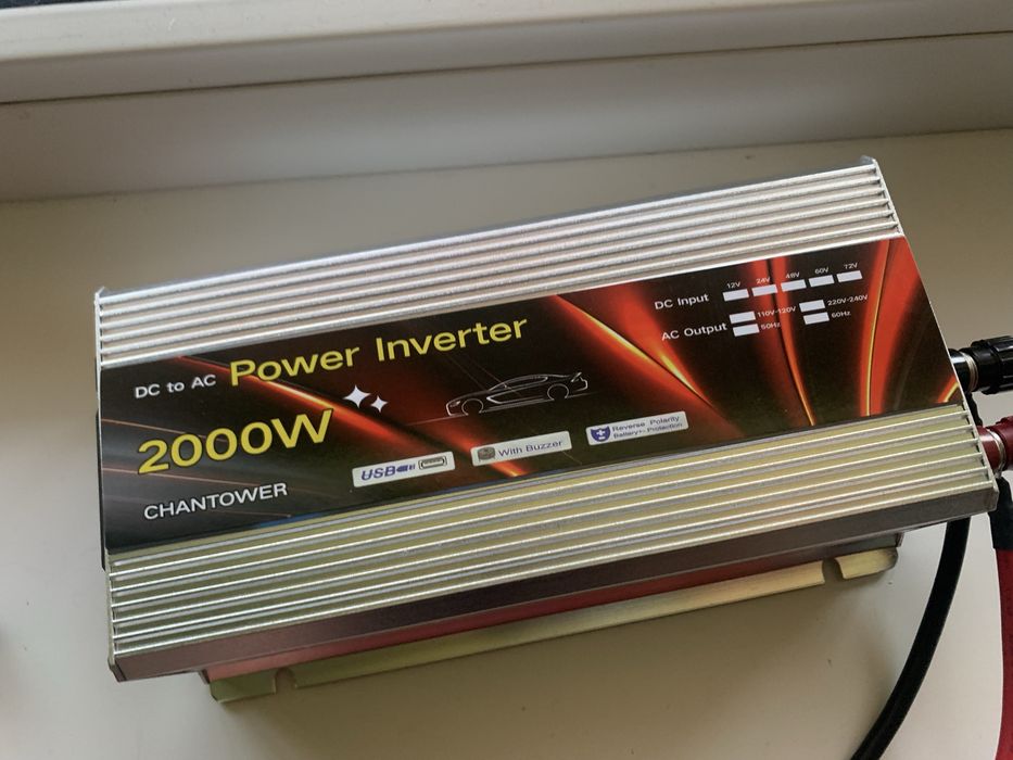 Інвертор 2000w з 12v на 220v