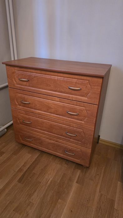 Komoda 4 szuflady brazowa