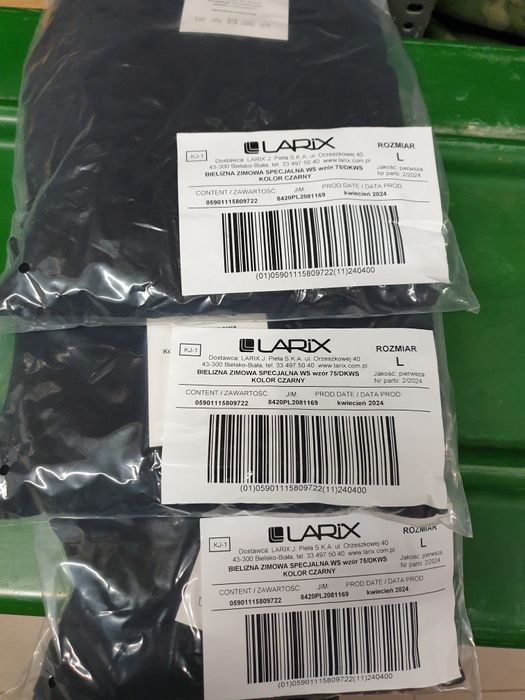 Bielizna zimowa specjalna