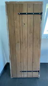 Drzwi drewniane jodłowe