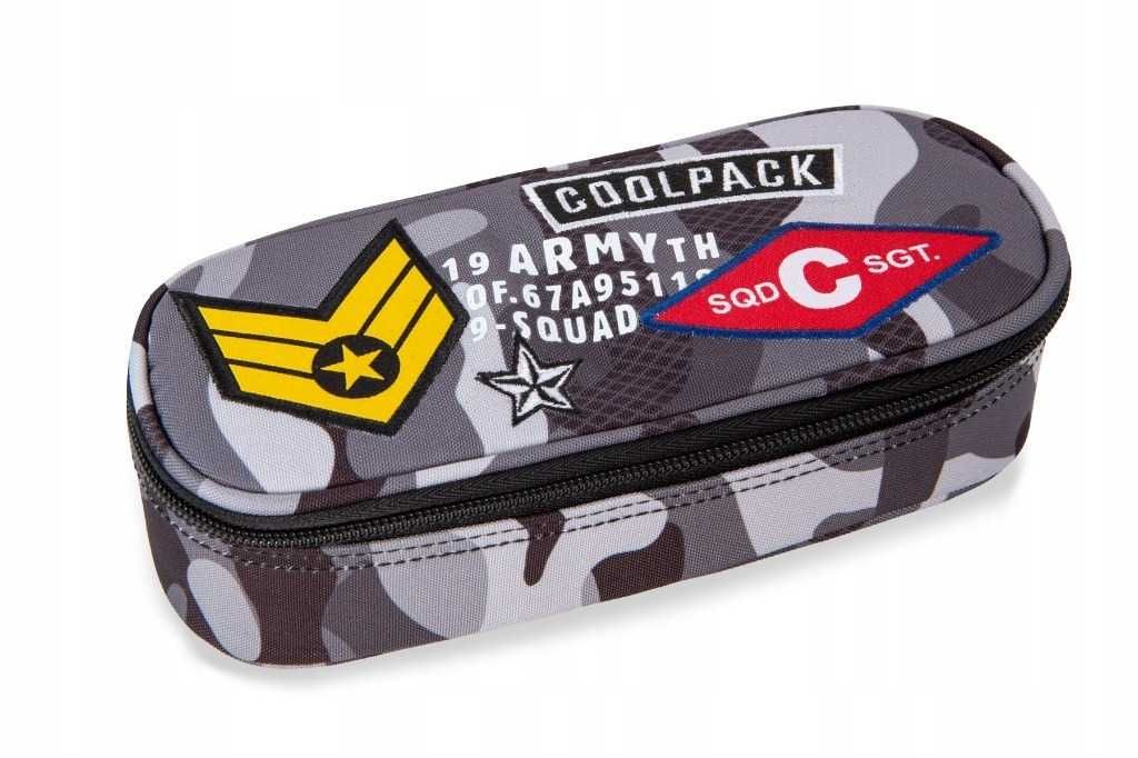 Piórnik Szkolny Coolpack Campus Camo Black Badges ~ NOWY