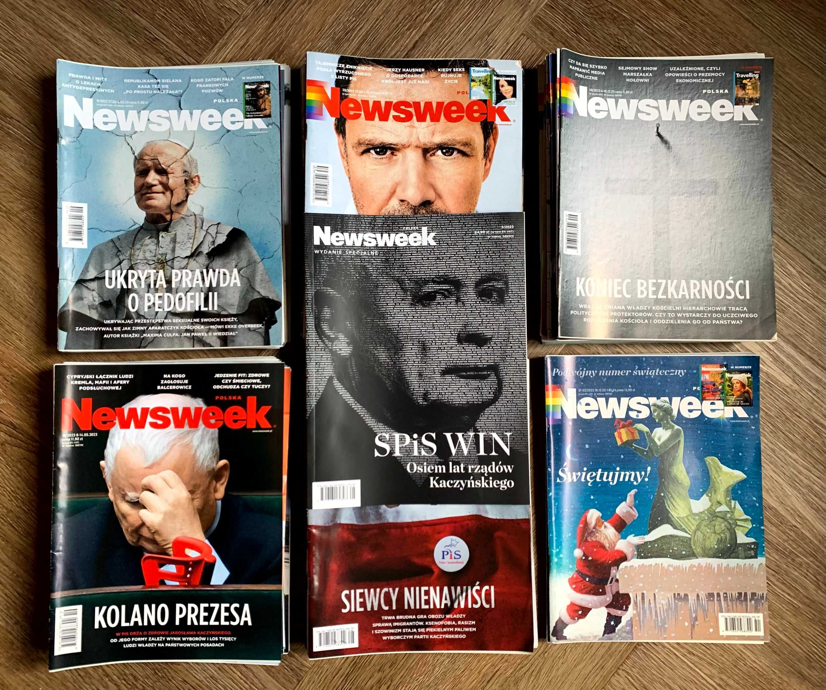 Newsweek tygodnik gazeta czasopismo prawie cały rocznik 2023 stan BDB