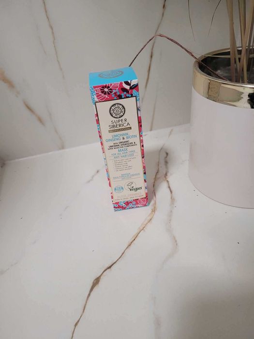 natura siberica wegańska maska peeling przeciw wypadaniu włosów nowa