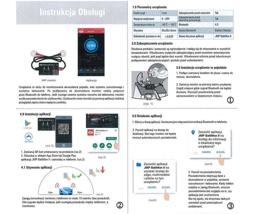 Monitoring stanu akumulatora BLUETOOTH vol.II