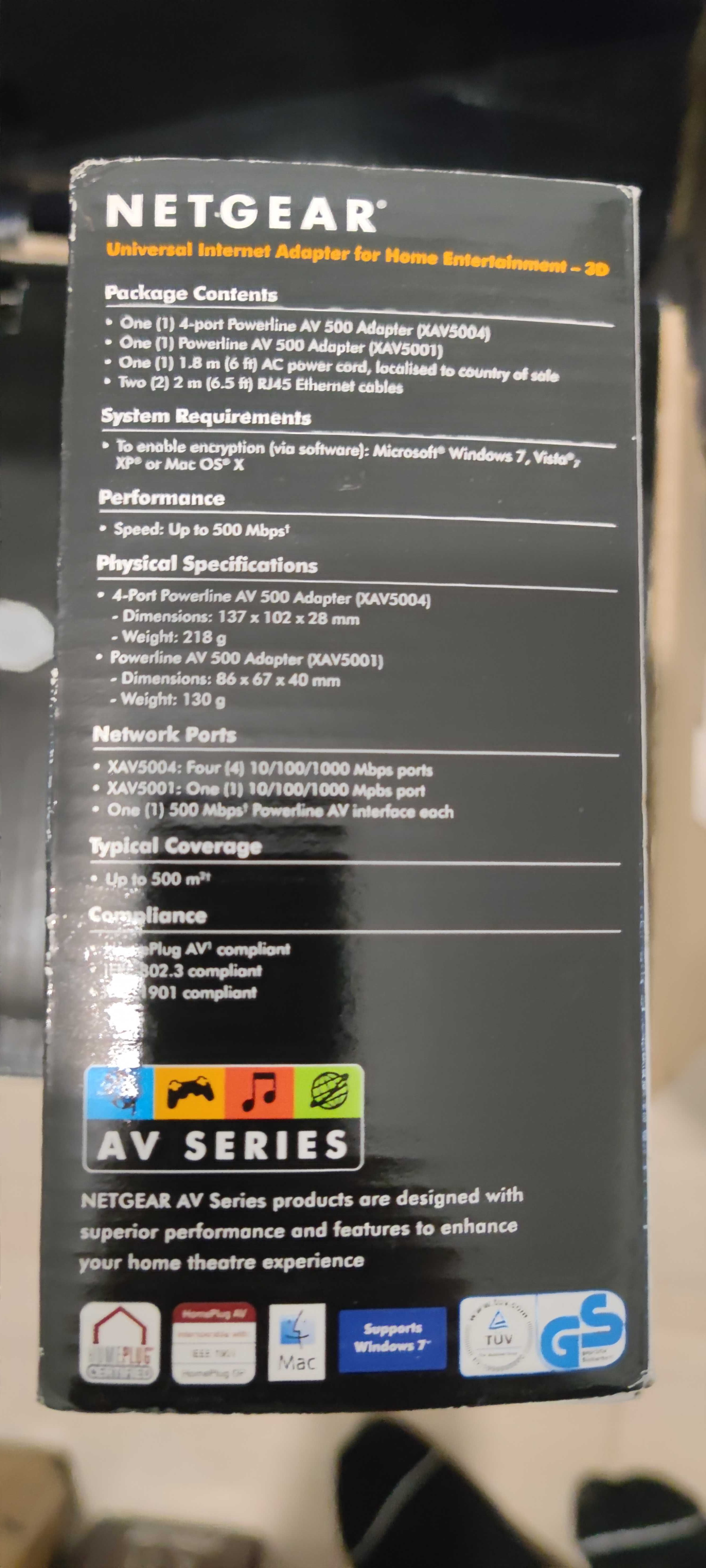 Netgear Powerline adapter sieciowy