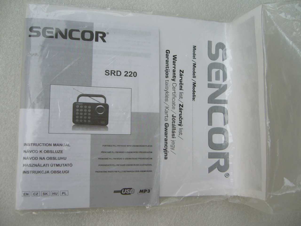 Radio Sencor z cyfrowym wyświetlaczem