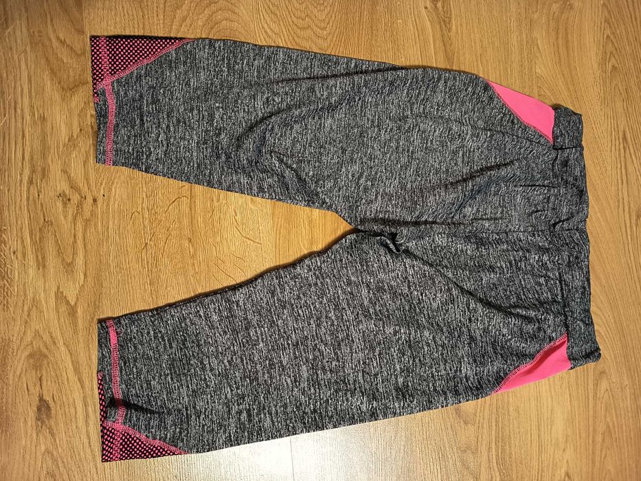 Legginsy damskie czarno szare / rozmiar L