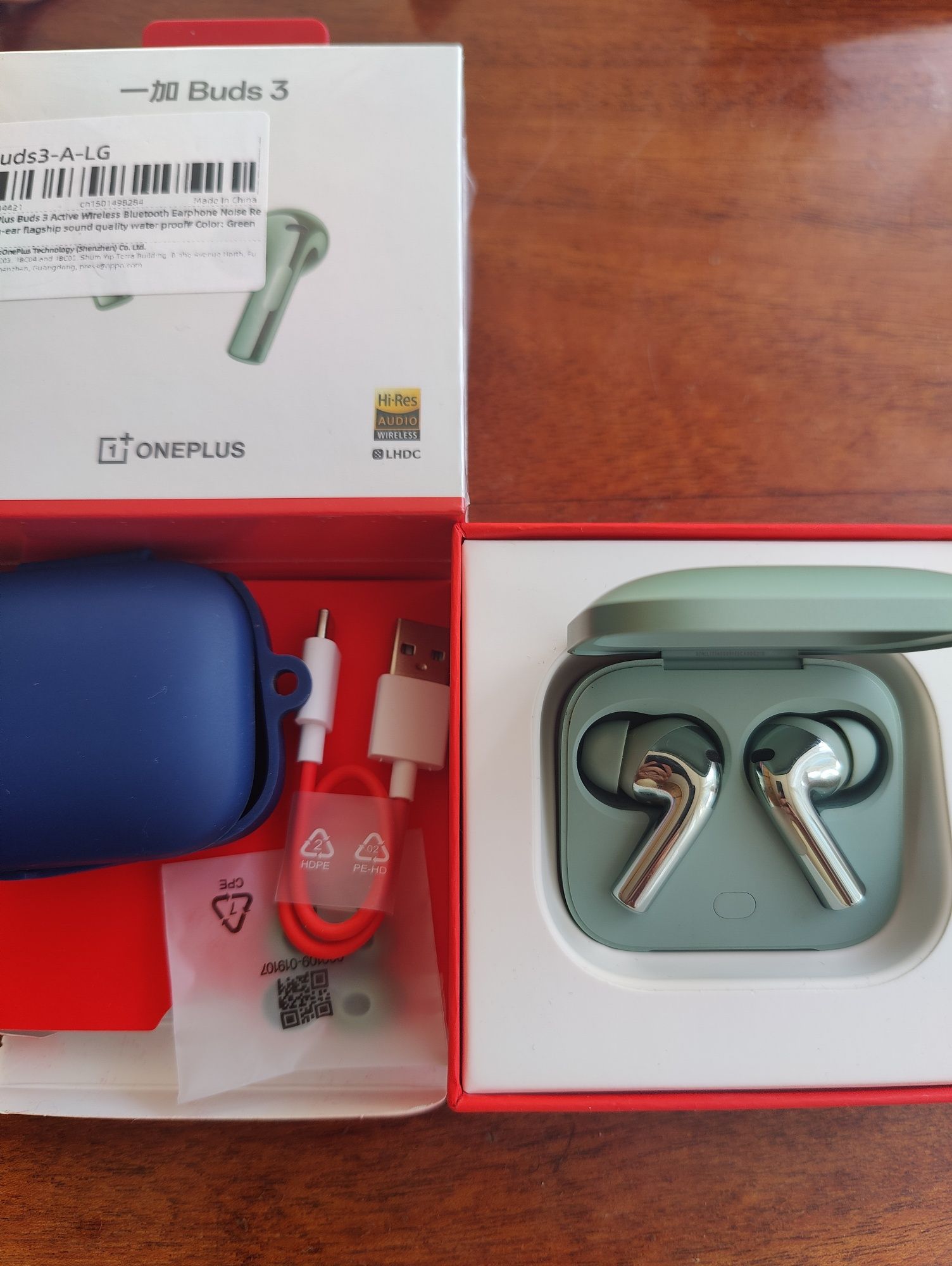 Навушники OnePlus buds 3  Green CN, чохол