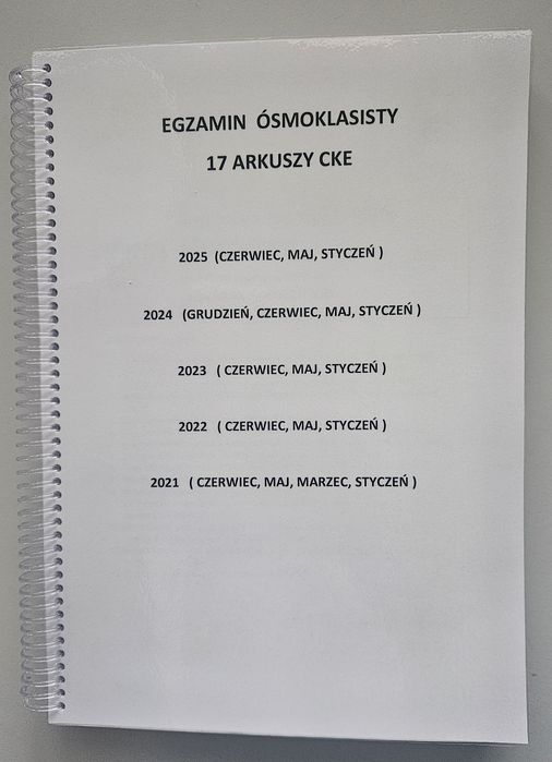 Egzamin Ósmoklasisty Arkusze  CKE Matematyka 8 klasa 2021 - 2025