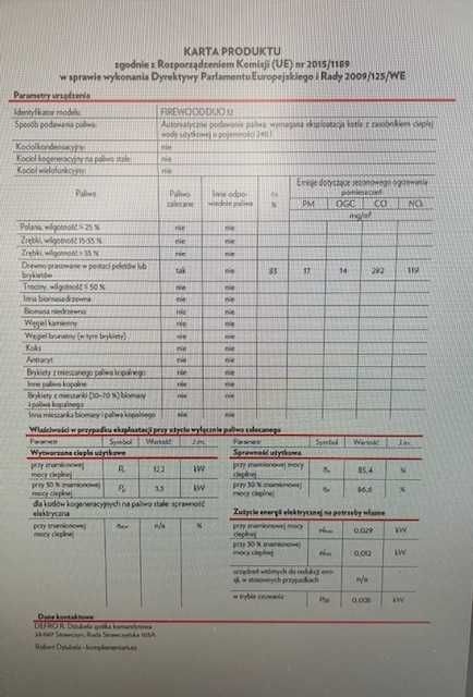 DEFRO Firewood Duo  12 kW kocioł na drewno i pellet  5 KLASA ECODESIGN
