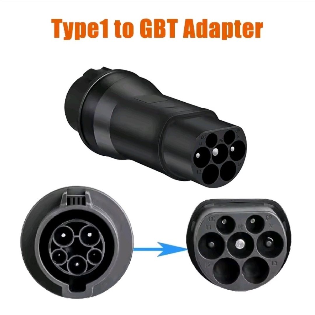 Адаптер перехідник type2-type1 type 1 - type 2,type2-gbt type 1 tesla