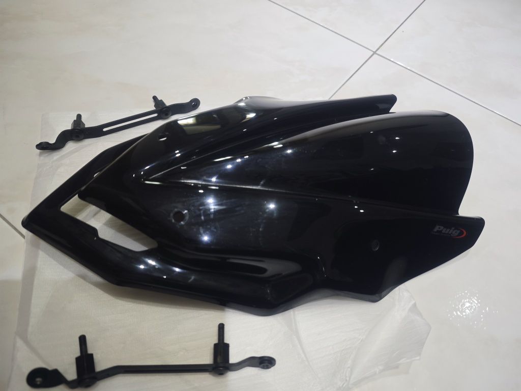 Material Kawasaki Z900 Escape Manetes, vidro bolha, sliders, suporte