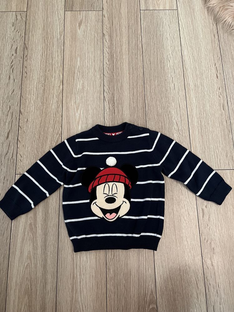 Disney Baby Baby Club sweterek z Miki Mickey Mouse rozmiar 80