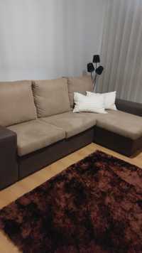 Sofá com chaise longue e Sofá cama