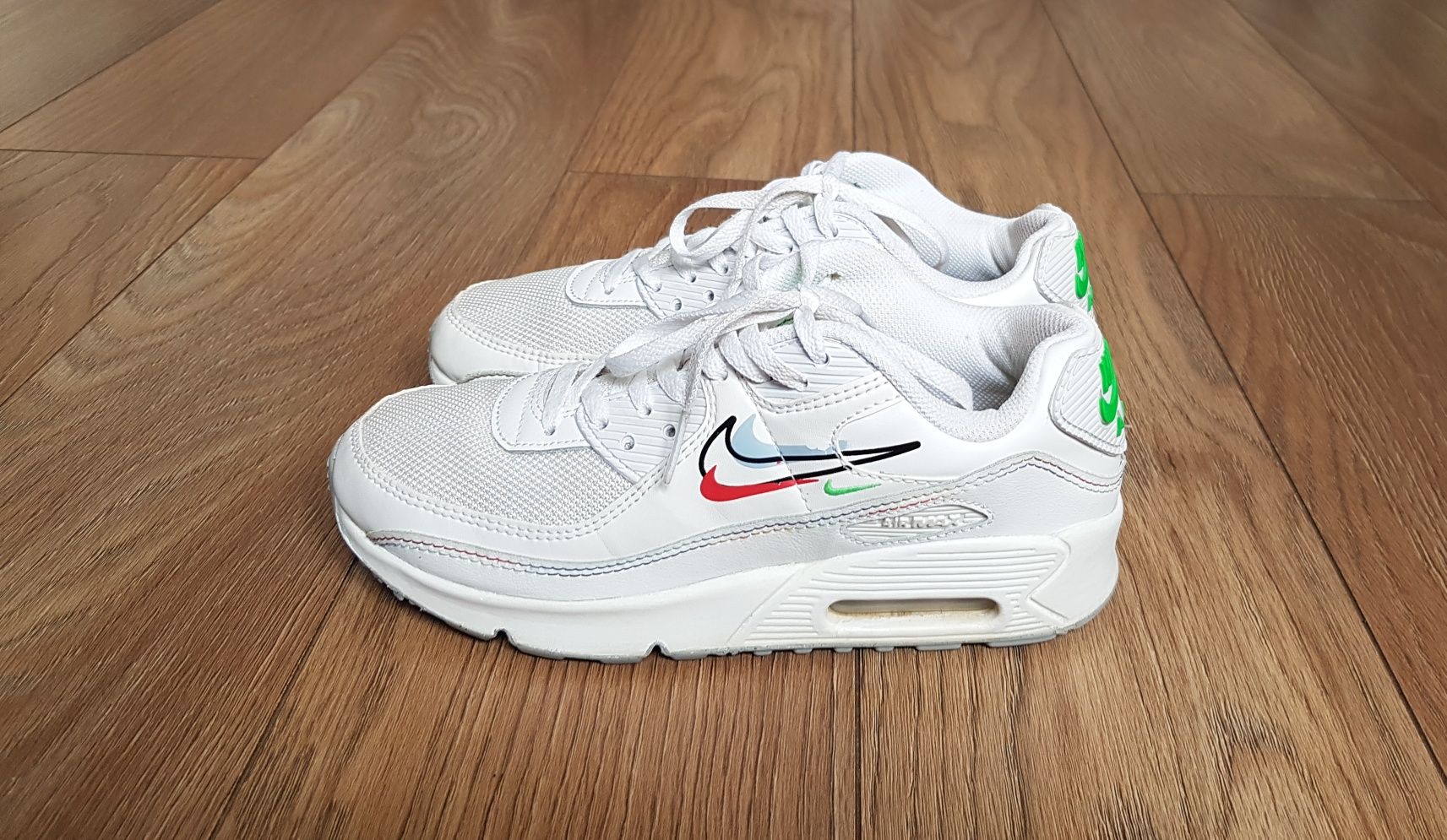 Buty Nike Air Max 90 White Multi Swoosh rozmiar  36 okazja Sneakers