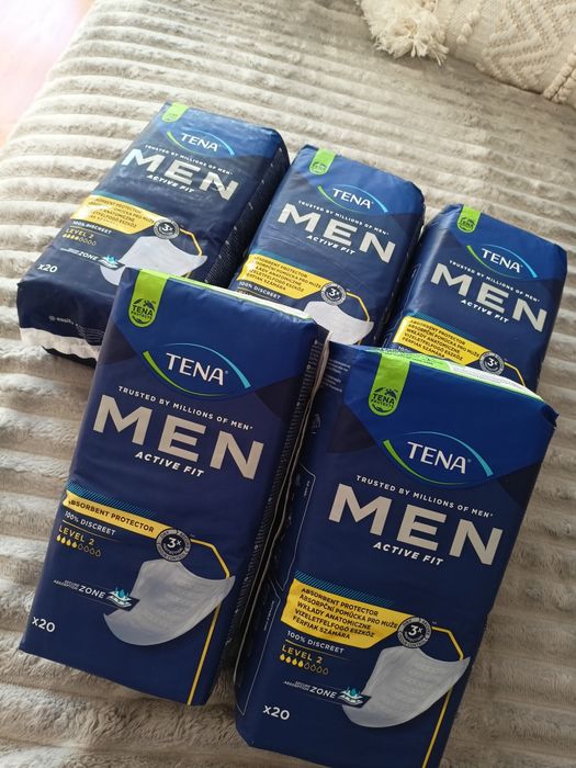 Tena men 2 nowe 5 opakowań + gratis