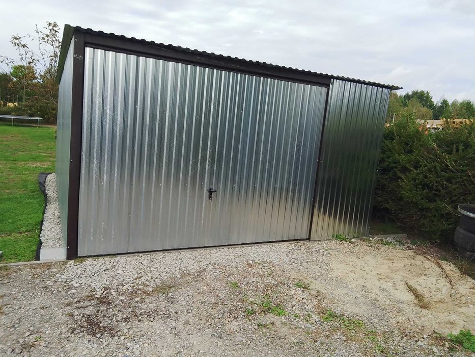 Garaż blaszany 3x5 Ocynk