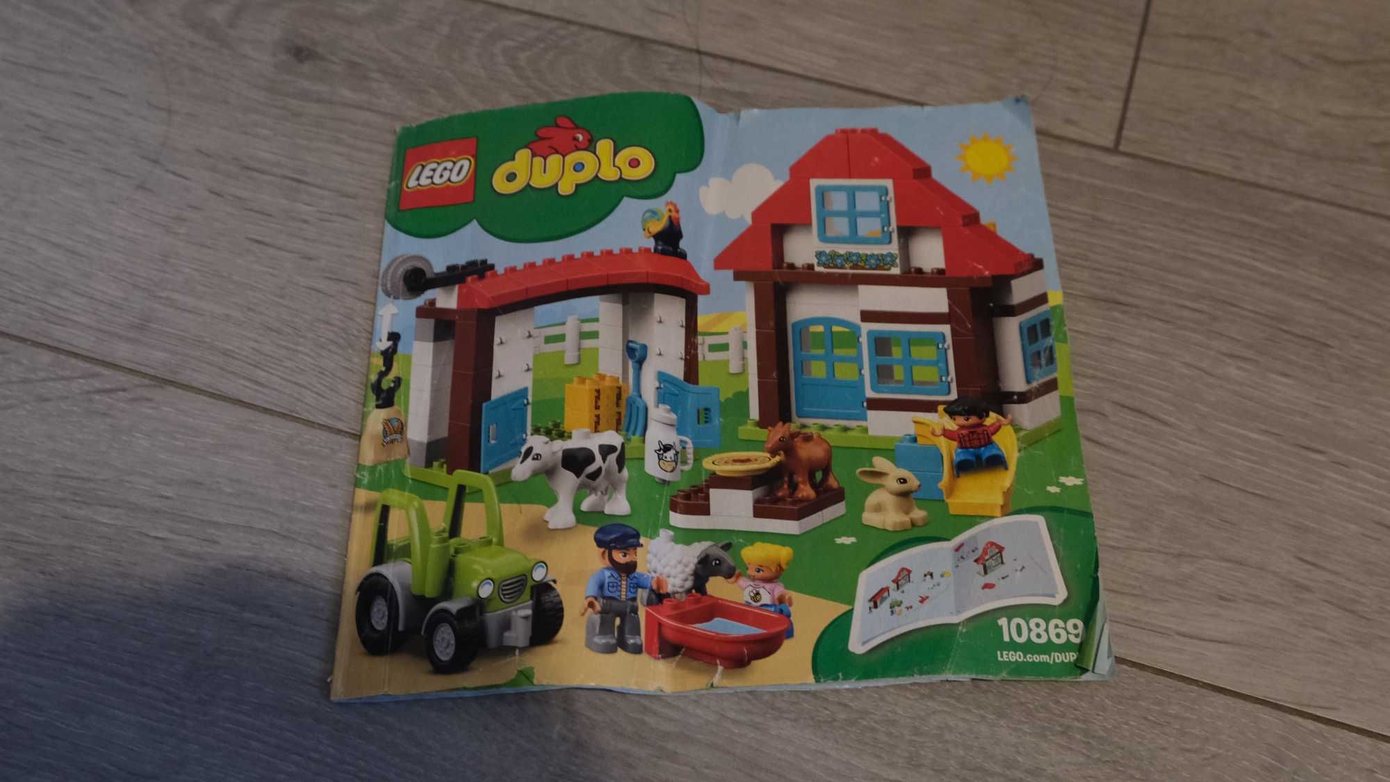 Duży zestaw Lego Duplo: farma, domek, stodoła, zwierzęta