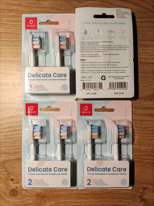 Оригінальні насадки (2 шт) для зубних щіток Oclean