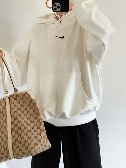 Жіночий худі найк на флісі та без, худи, батник, худі оверсайз