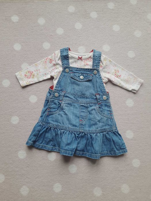 Zestaw sukienka + body roz 62