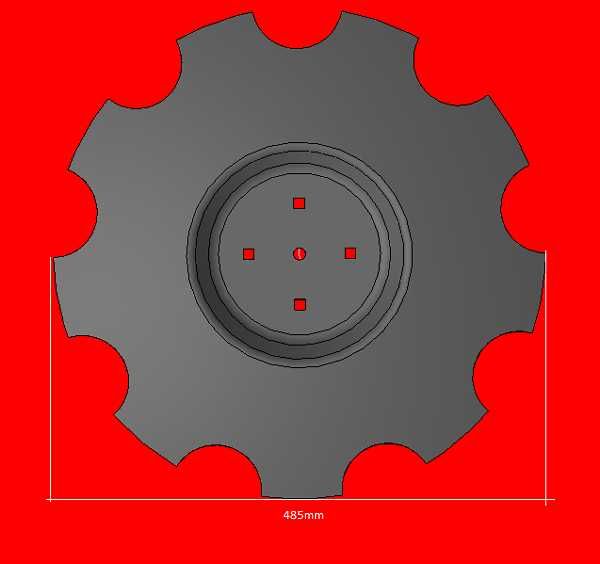 Talerz premium wewnętrzny ø485/4