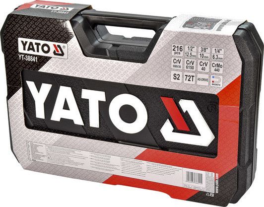 Профессиональный набор инструментов и ключей Yato YT- 38841 на 216 пре
