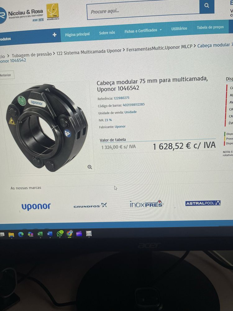 Matriz mordaça multicamada 75mm