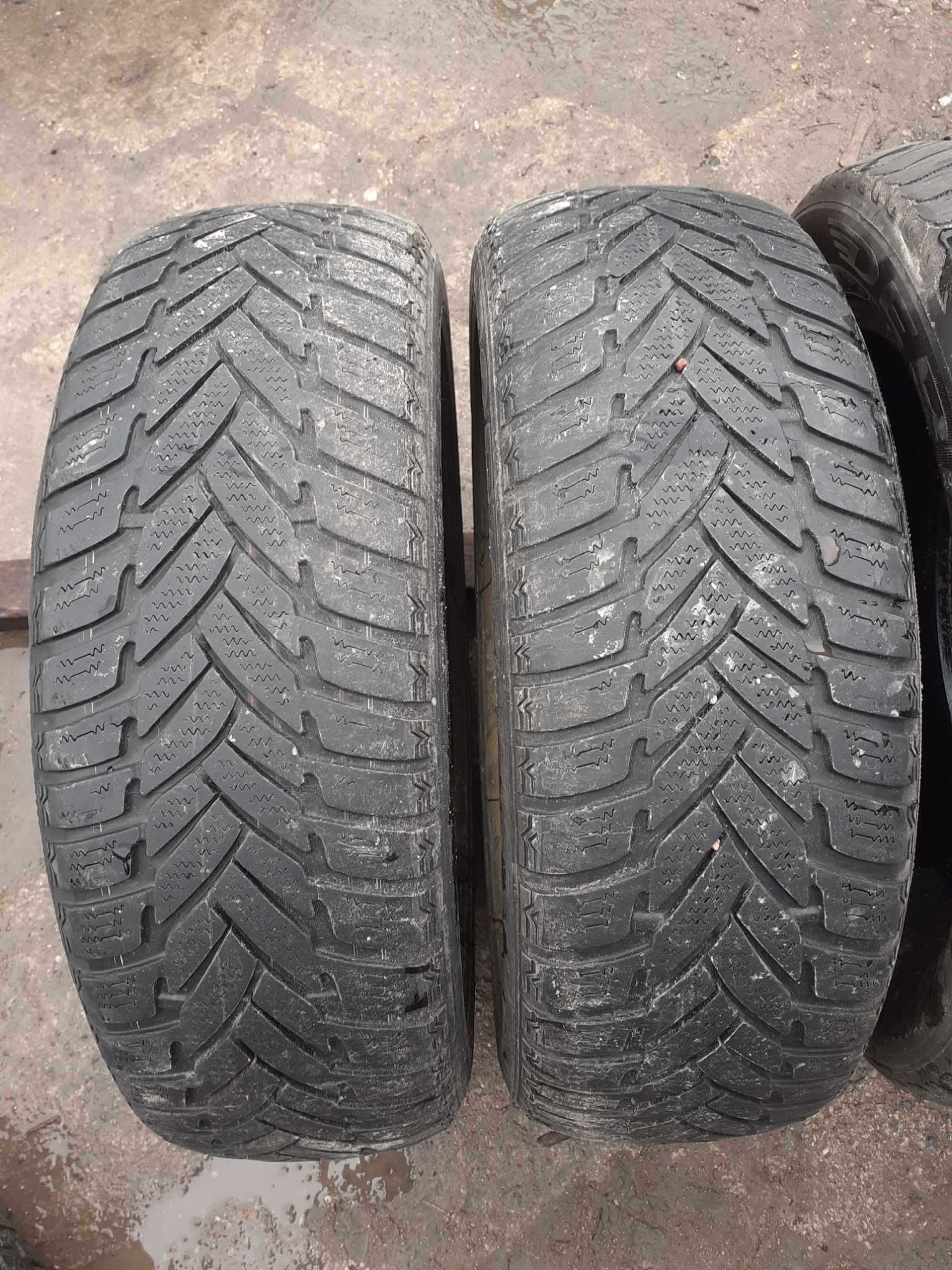 2x używane opony zimowe 185/65 R15 DUNLOP 5mm - możliwy montaż