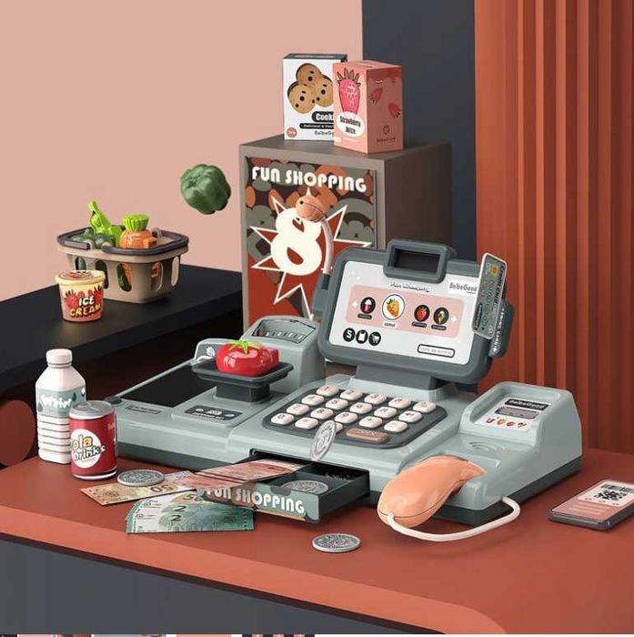 Interaktywna kasa sklepowa dla dzieci – zabawka edukacyjna NOWA