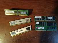 Zestaw pamięci RAM DDR2 10,5 GB rożne marki