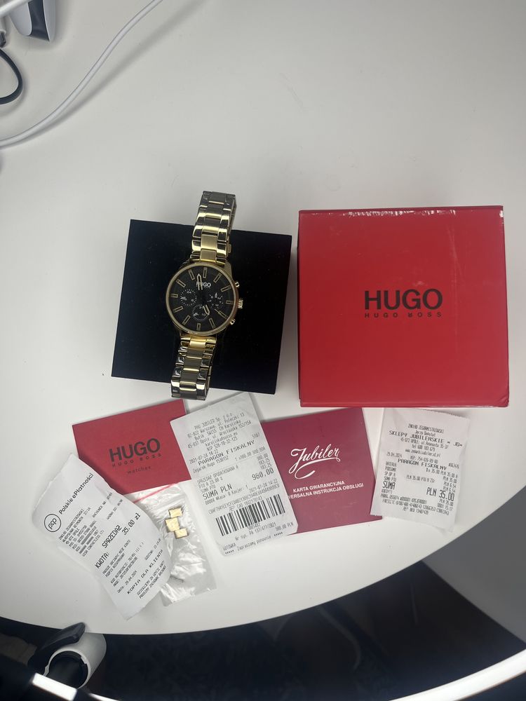 Zegarek meski Hugo Boss Złoty