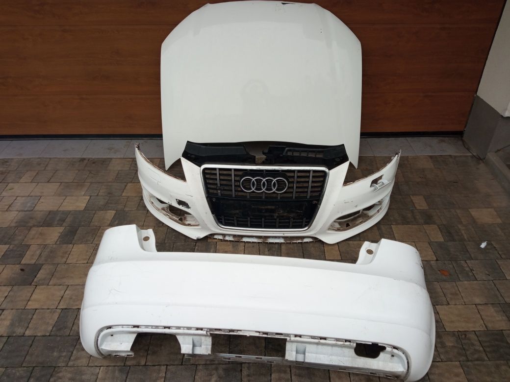 Audi A3 S-line. Części - Maska, zderzak