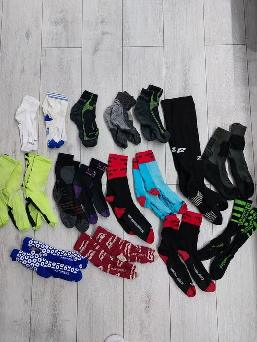 Skarpetki rowerowe kolarskie Bcm Novatex Vezuvio winaar