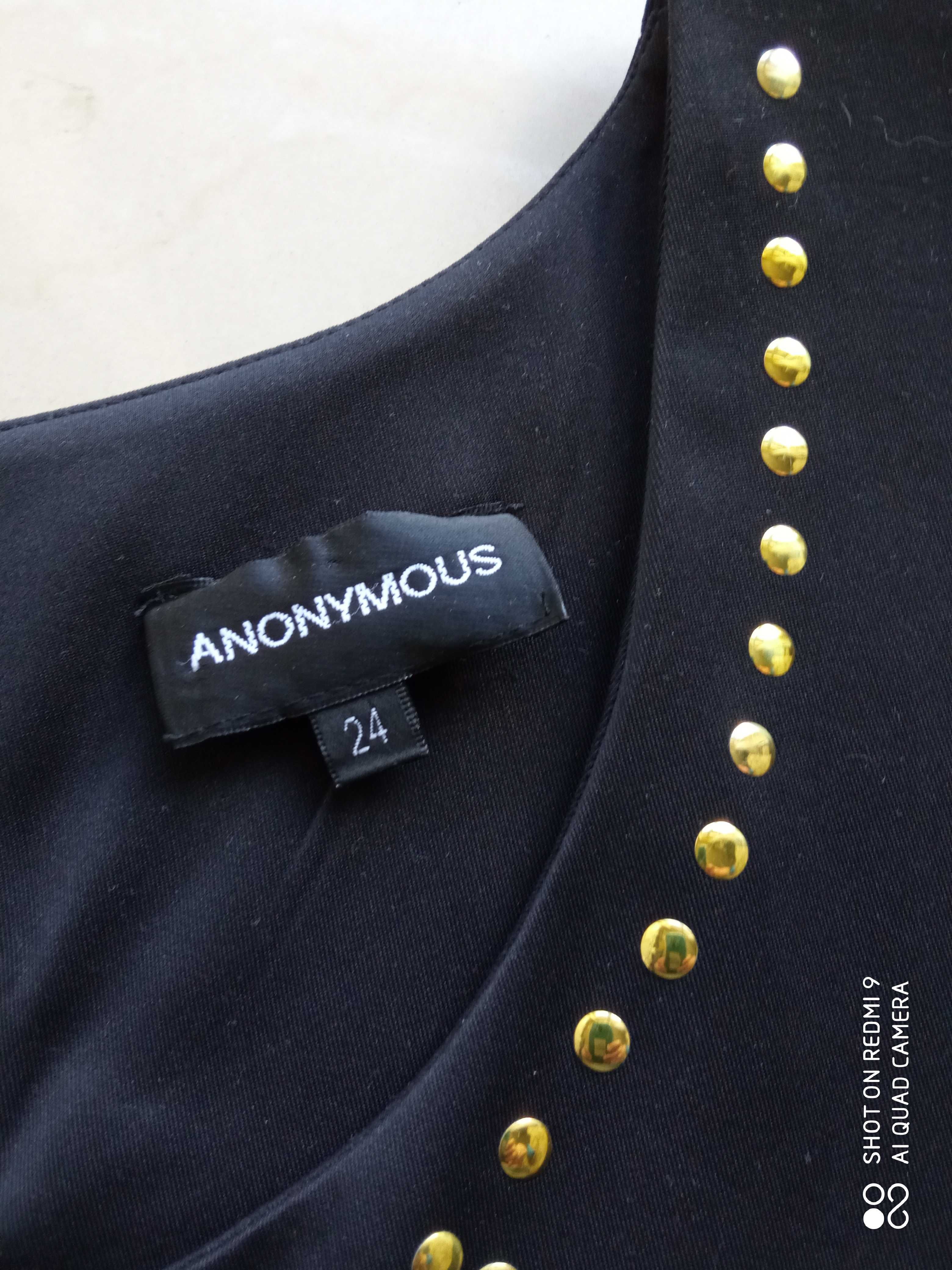 ANONYMOUS 24 52 sukienka bezrękawnik luksus dżety
