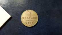 Stare monety 6 Kreuzer 1849 Austria srebro Cudo