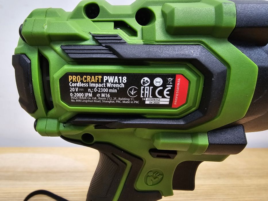 Гайковерт 550Hm Ударный ProCraft PWA18 Бесщеточный Гайковерт 36мес
