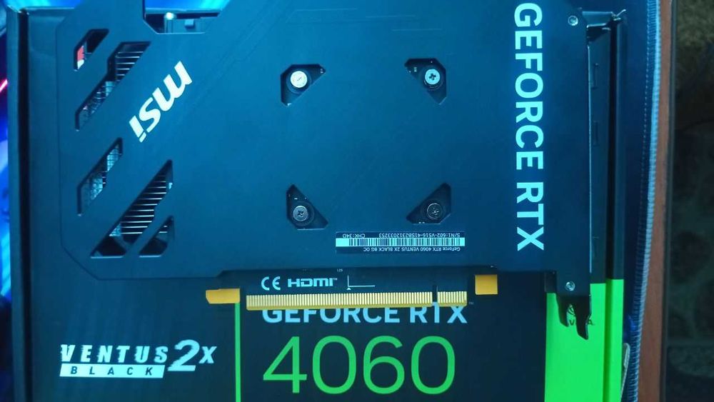 MSI GeForce RTX 4060 Ventus 2X Black 8G OC Black