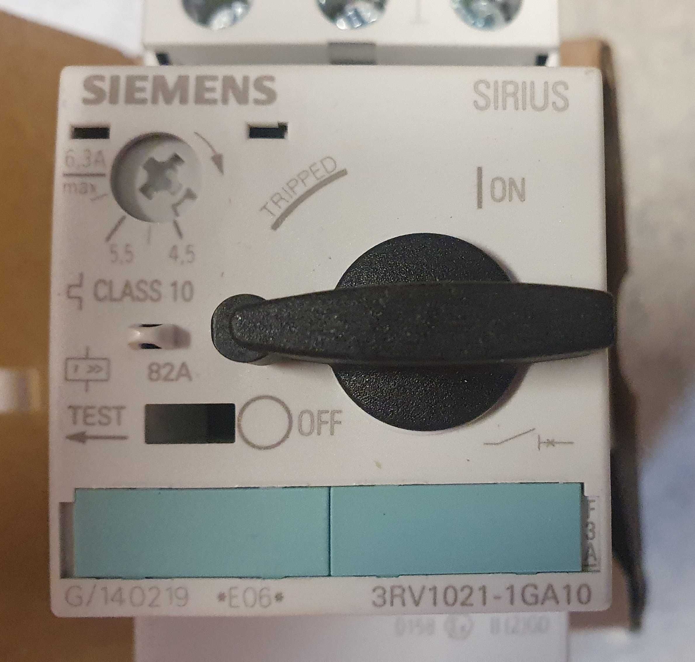 Włącznik , wyłącznik silnikowy Siemens - 3RV1021-1GA10