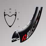 REMERX G-DISC 22x622, stożek 33mm, czarna  32 otwory