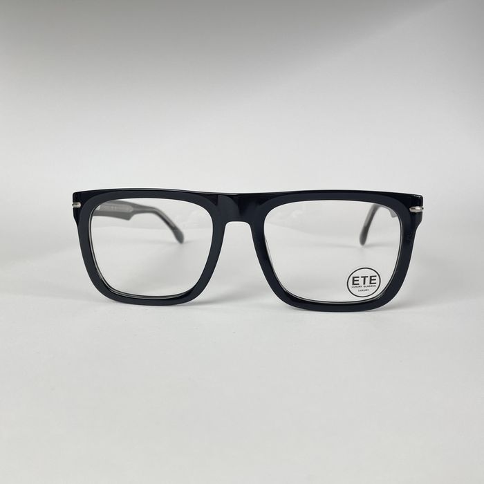 Okulary oprawki ETE unisex - czarne, acetat, klasyczne