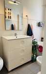 MÓVEL CASA DE BANHO 80 cm MDF branco Sphere Brilho