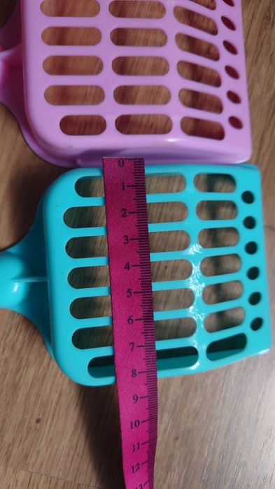 łopatka do żwirku do kuwety niebieska różowa nowa