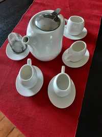 Conjunto café branco