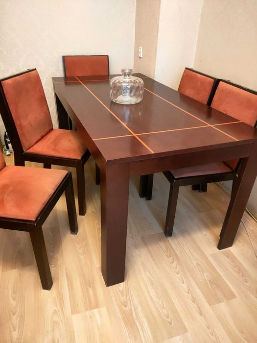 Stół z 6 krzesłami firmy VOX 160x85x76