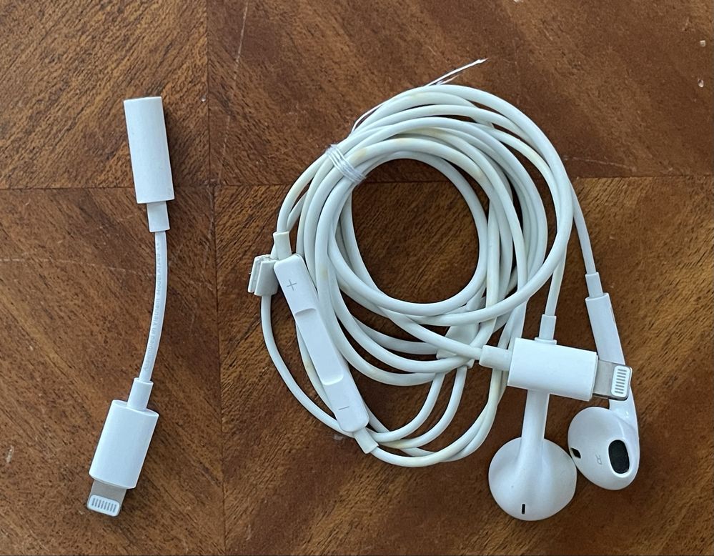 Оригінал Перехідник Lightning-Aux Навушники з комплекту iPhone Earpods